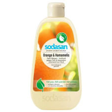 Detergent lichid de vase balsam cu portocala Sodasan, 500ml Detergent lichid de vase balsam cu portocala Sodasan, 500ml