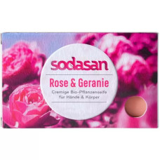 Sapun cu trandafir salbatic Sodasan, 100g Sapun cu trandafir salbatic Sodasan, 100g